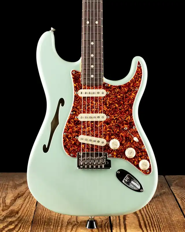 Fender American Professional II Strat Thinline - Trans Surf Green Trending
