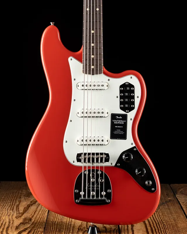 Warranty Included Fender Vintera II '60s Bass VI - Fiesta Red