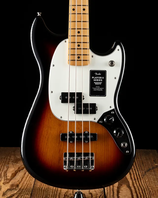 Authentic Fender Player II Mustang Bass PJ - 3-Color Sunburst
