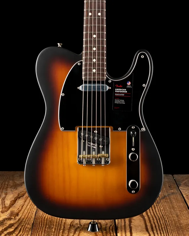 Fender LTD American Performer Timber Tele - 2-Color Sunburst Worldwide Shipping