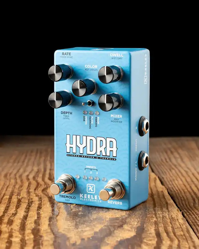 Keeley HYDRA Stereo Reverb & Tremolo Pedal Free Returns