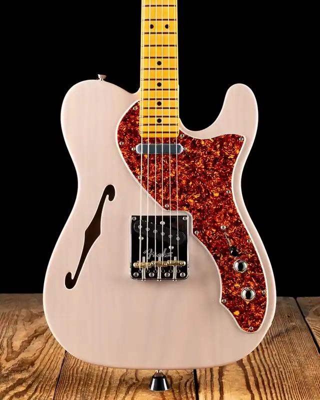 Affordable Fender American Professional II Tele Thinline -Transparent Shell Pink