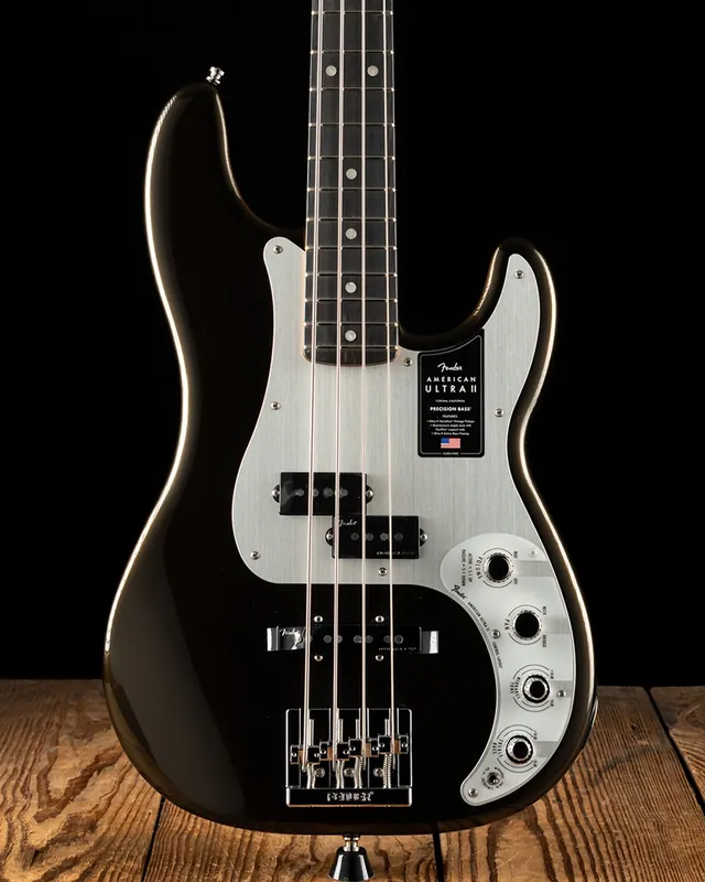 Luxury Fender American Ultra II Precision Bass - Texas Tea