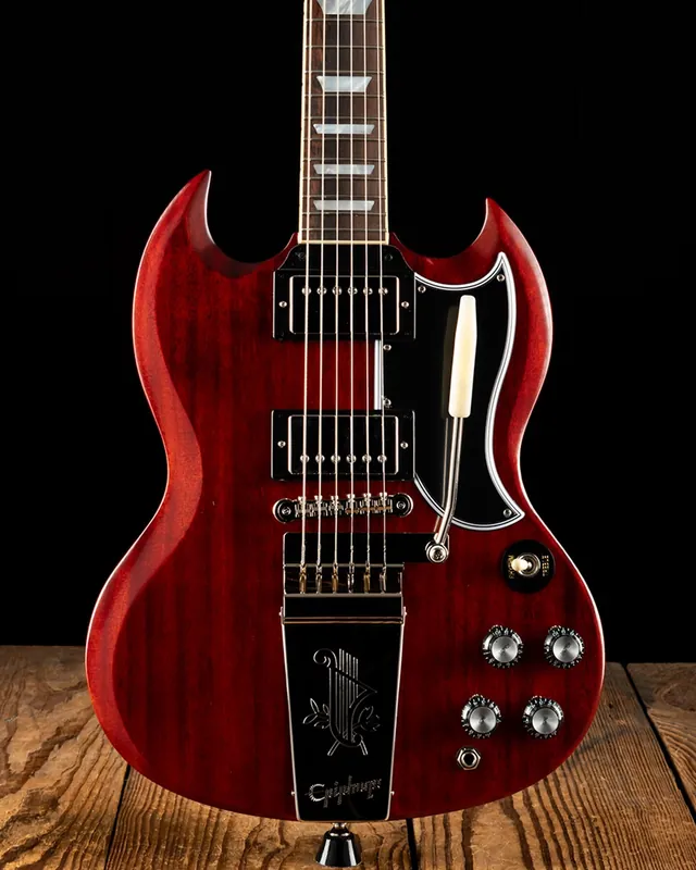 Direct From Factory Epiphone 1964 SG Standard with Maestro Vibrola Reissue - Cherry Red
