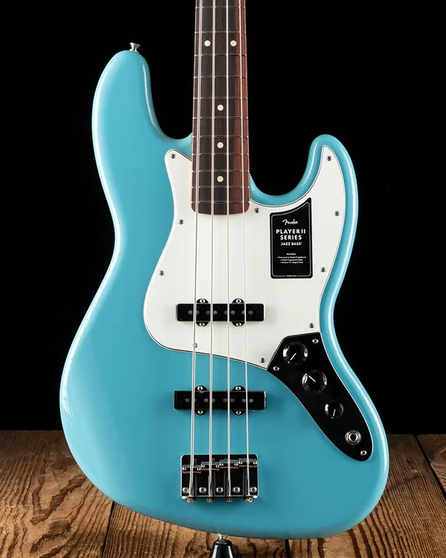 Certified Fender Player II Jazz Bass - Aquatone Blue