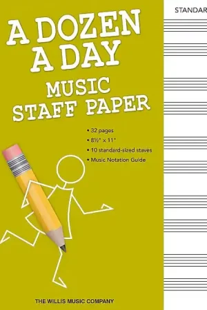 A Dozen a Day - Music Staff Paper Fresh Stock