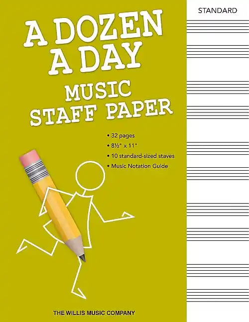 A Dozen a Day - Music Staff Paper Fresh Stock