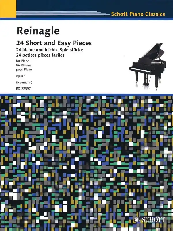 A. Reinagle - 24 Short and Easy Pieces - for Piano - opus 1 (Heumann) Best Price