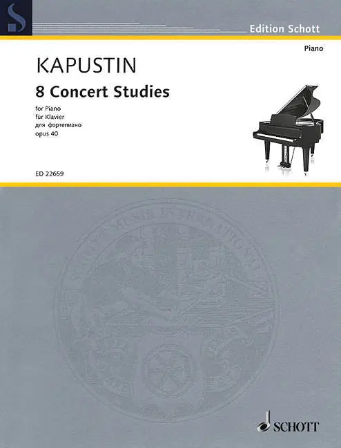 Limited Offer N. Kapustin - 8 Concert Studies - for Piano - opus 40