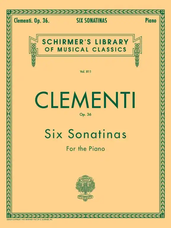 High Quality M. Clementi - Six Sonatinas - Op. 36