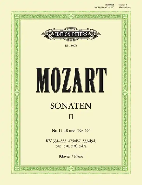 W.A. Mozart - Piano Sonatas, Vol. 2: Nos. 11-18 and No. 19 Free Shipping