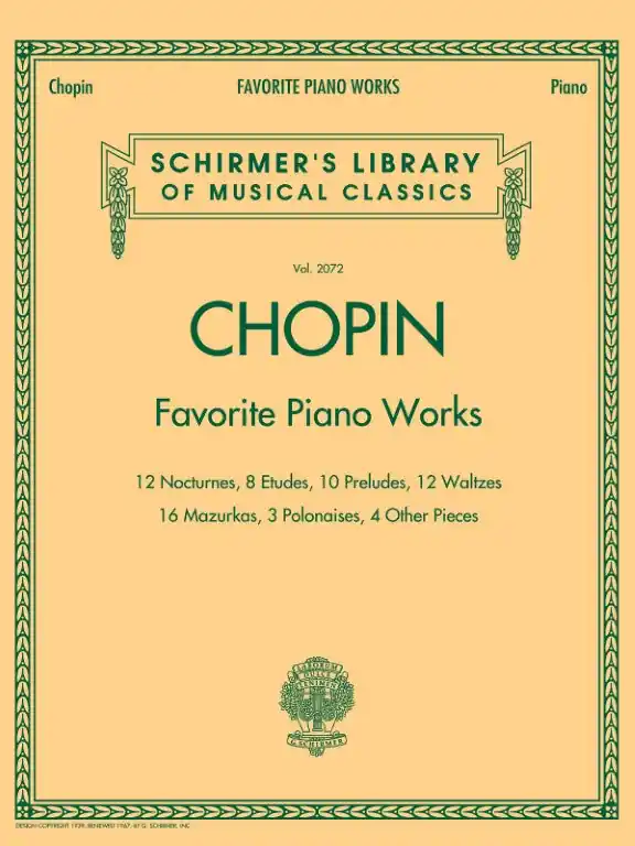 Special Discount F. Chopin - Favorite Piano Works - 12 Nocturnes, 8 Etudes, 10 Preludes, 12 Waltzes, 16 Mazurkas, 3 Polonaises, 4 Other Pieces