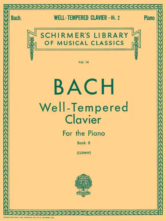 Direct From Factory J.S. Bach - Well-Tempered Clavier - For the Piano - Book II