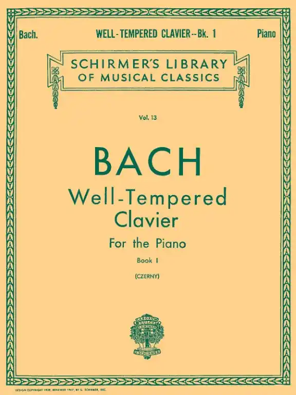 New Arrival J.S. Bach - Well-Tempered Clavier - For the Piano - Book I