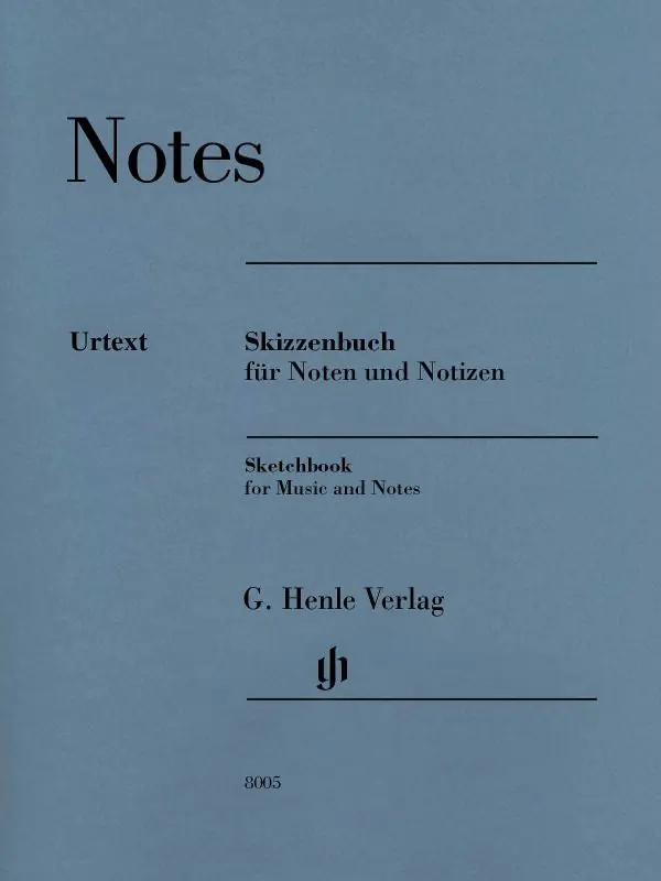 Deal Henle Notes, Large - Sketchbook For Music & Notes (Manuscript Paper Sketchbook)