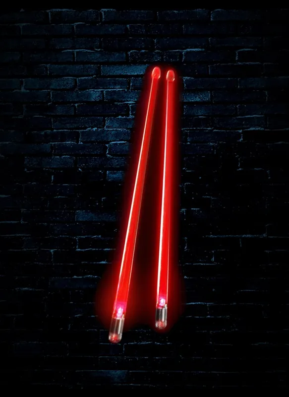 Top Rated Firestix FX12RD Light-Up Drumsticks - Red