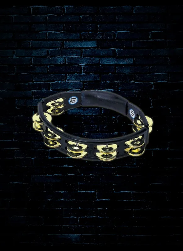 Latin Percussion LP170 Cyclops Brass Tambourine - Black Handmade