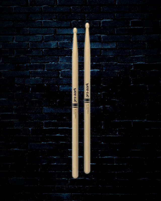 Sale Promark TX2BW Hickory 2B Wood Tip Drumsticks