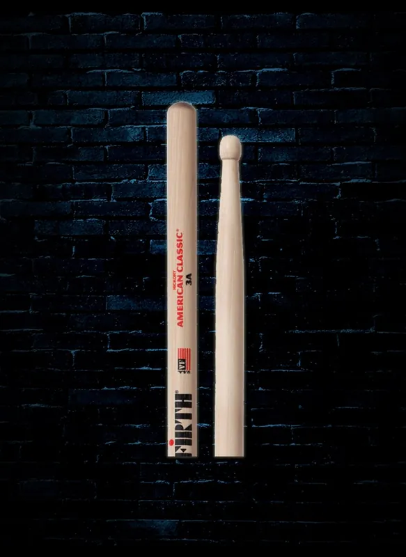 Hassle-Free Returns Vic Firth 3A American Classic Wood Tip Drumsticks