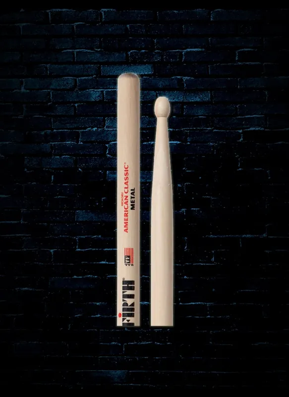 Vic Firth CM Metal American Classic Wood Tip Drumsticks Brand New