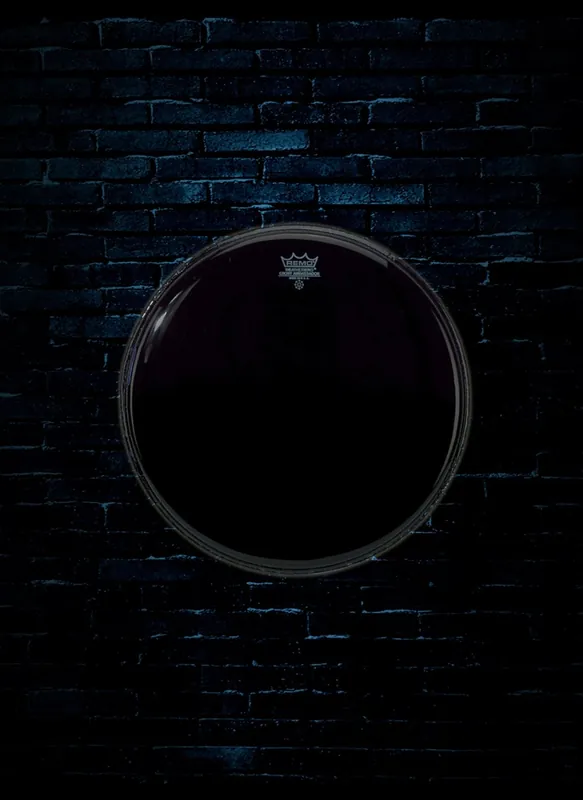 Remo ES-1024-00 - 24" Ambassador Ebony Bass Drumhead While Supplies Last