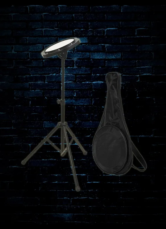 Affordable On-Stage DFP5500 Drum Practice Pad with Stand and Bag