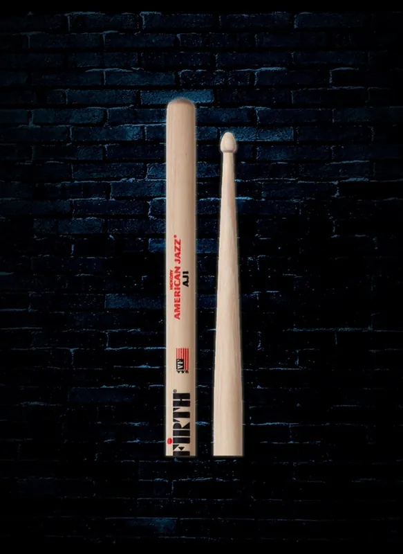 Hot Deal Vic Firth AJ1 American Jazz Wood Tip Drumsticks