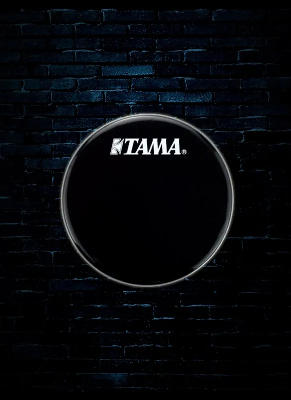 Tama BK22BMWS - 22" Black Drumhead Low Price