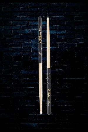 Zildjian Z7AND - 7A Nylon Tip DIP Drumsticks - Black Factory Price