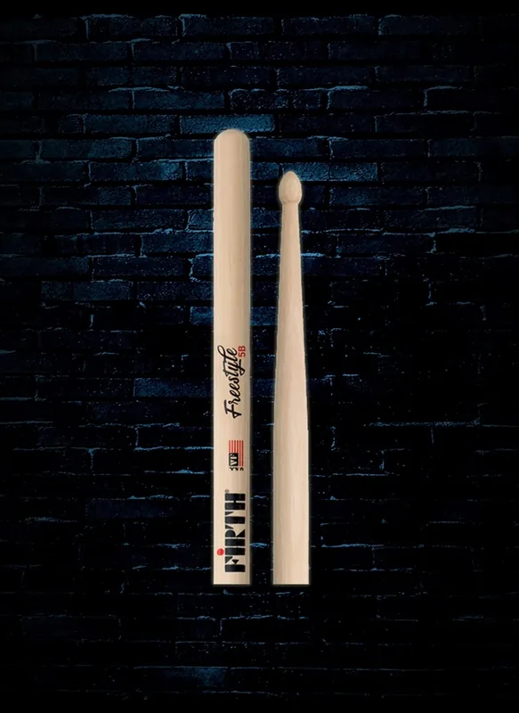 Flash Sale Vic Firth FS5A - 5A American Concept Freestyle Wood Tip Drumsticks