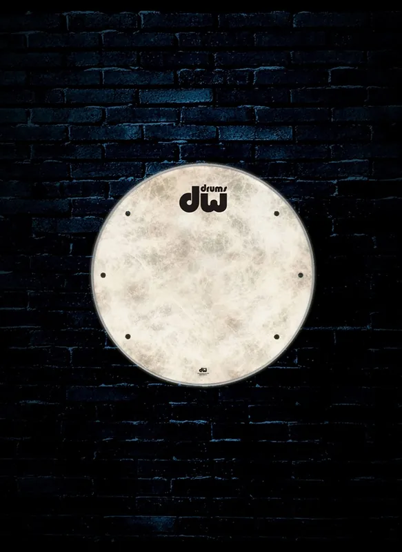DW DRDHFS22K - 22" Fiberskyn Vented Bass Drumhead While Supplies Last