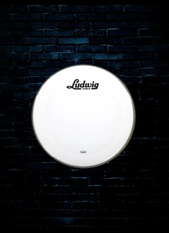Deal Ludwig 22" Powerstroke 3 Smooth White Bass Drumhead