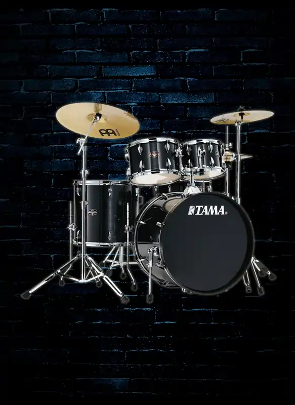Luxury Tama IE52C Imperialstar Series 5-Piece Drum Set - Hairline Black