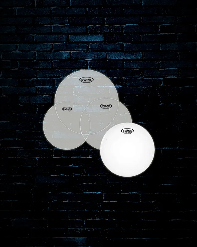 Evans G2 Clear Rock w/ HD Dry Snare Drumhead Pack Bulk Order