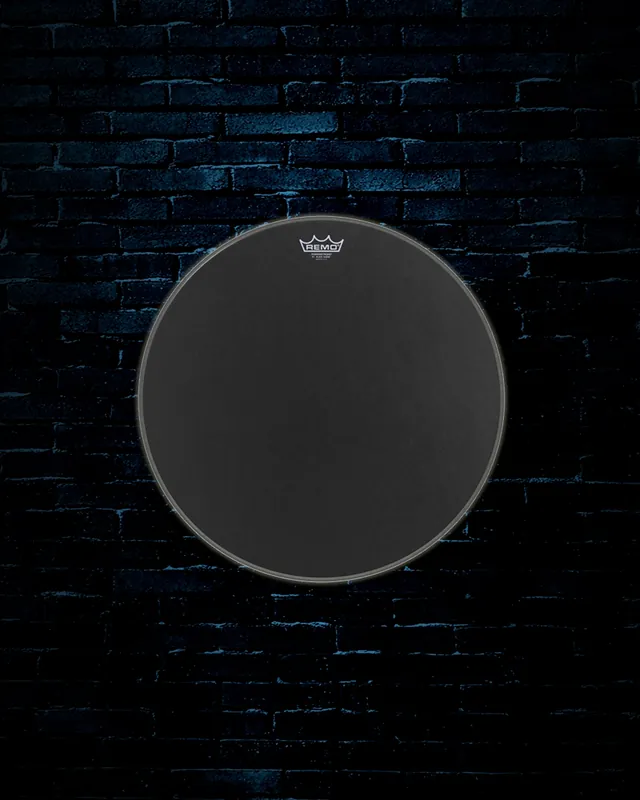 Remo P3-1824-ES - 24" Powerstroke P3 Bass Drumhead - Black Suede Free Shipping