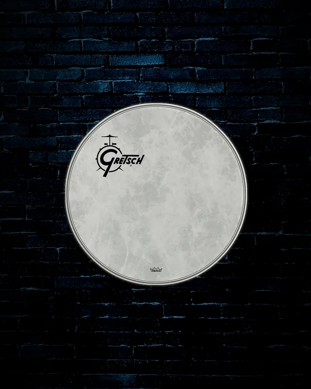 Express Delivery Gretsch 22" Fiberskyn Logo Bass Drumhead