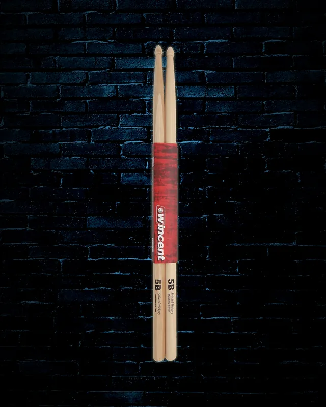 Handmade Wincent W-5B Acorn Tip Hickory Drumsticks