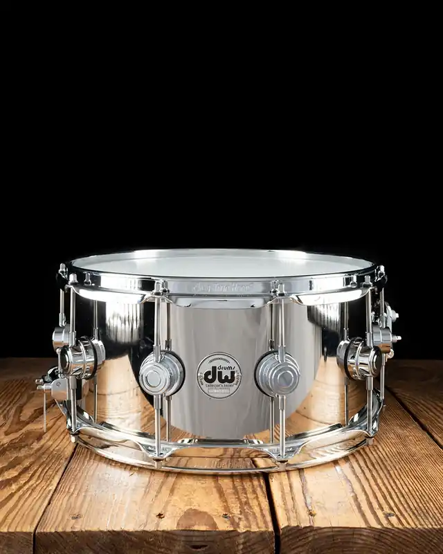 Trusted Brand DW 6.5"x14" Collector's Series Nickel Over Brass Snare Drum
