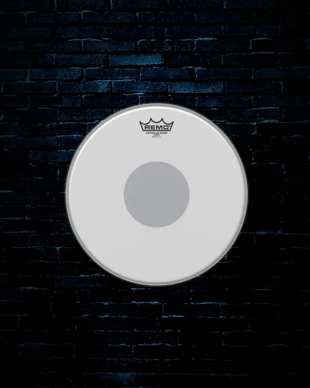 Hot Picks Remo CS-0113-10 - 13" Controlled Sound Coated Black Dot Snare Drumhead