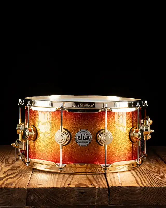 Limited Time DW 6.5"x14" Collector's Series Snare Drum - Cherry Gold Glitz