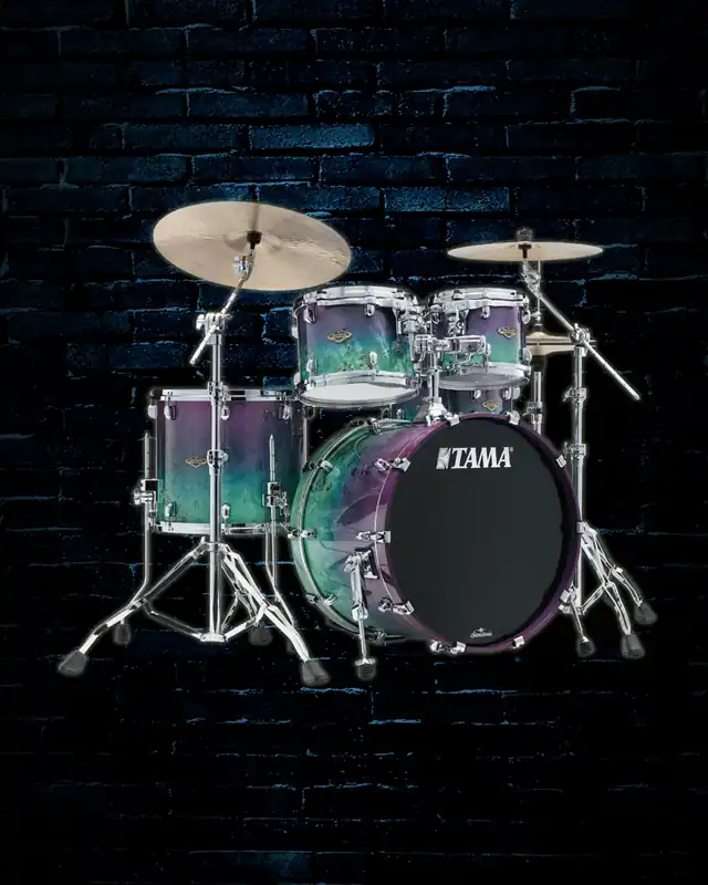 Must Have Tama Limited Edition Starclassic Walnut/Birch 4-Piece Drum Set - Nebula Mappa Burl Fade