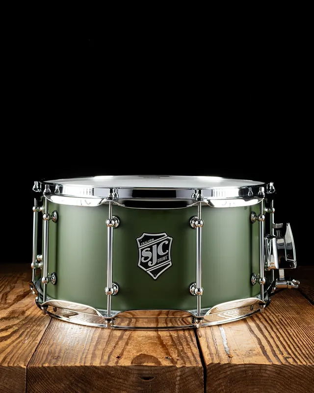 SJC 6.5"x14" Navigator Snare Drum - Deep Olive Green Wholesale