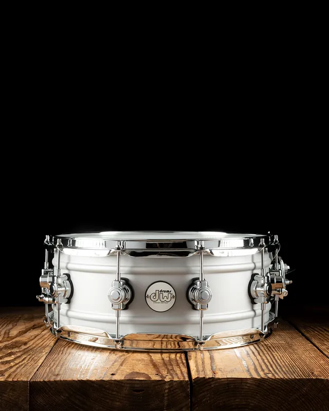 DW 5.5"x14" Design Series Matte Aluminum Chrome Snare Drum While Supplies Last