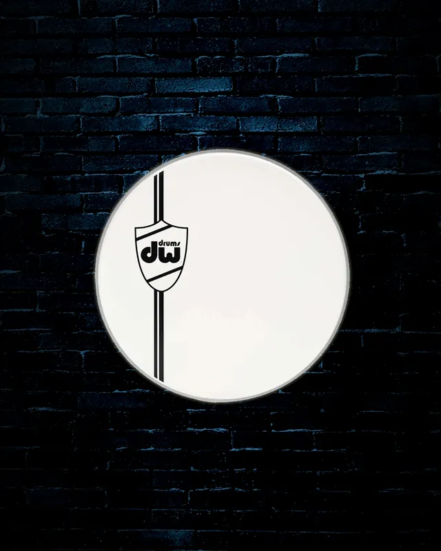 Free Shipping DW 22" Classic Coated White Bass Drumhead