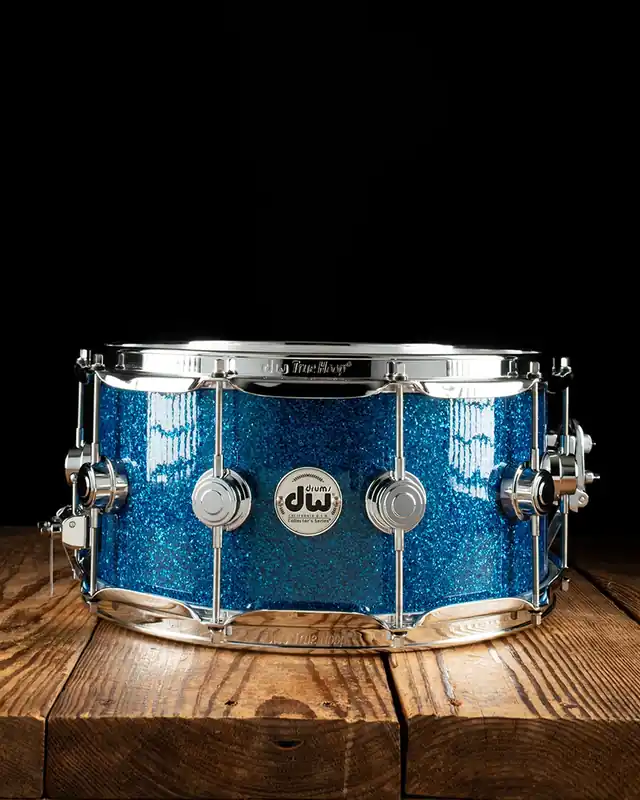 DW 6.5"x14" Collector's Series Snare Drum - Blue Glass Mega Sale