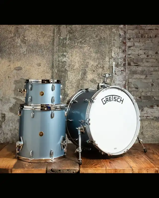 Best Seller Gretsch Broadkaster 3-Piece Drum Set - Gloss Ice Blue Metallic
