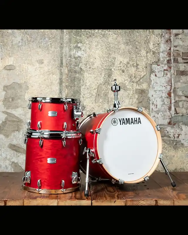 Handmade Yamaha TMP8F3 Tour Custom 3-Piece Drum Set - Candy Apple Satin