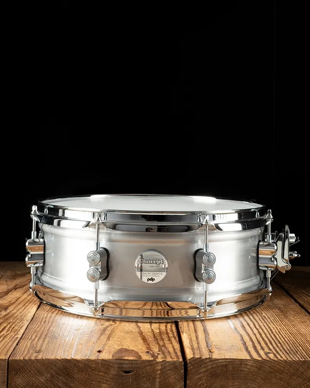 PDP 5"x14" Concept Series Brushed Aluminum Snare Drum - Natural Satin Markdown