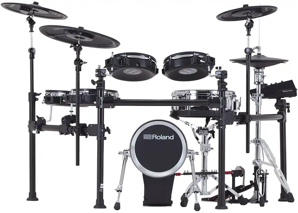Roland - TD713-S - Flagship V-Drums 7 Series Kit with the Expandable V71 Module and Advanced Pads Free Returns