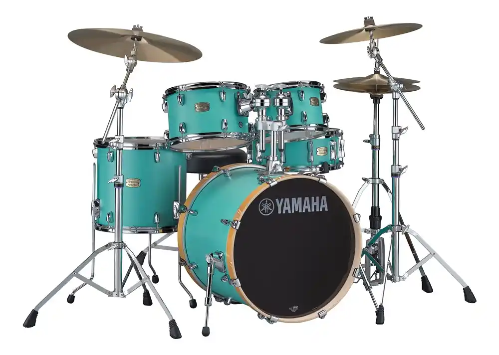 Wholesale Yamaha - Stage Custom Birch 5-Piece Shell Kit - SBX2F56MSG - With HW680W Hardware Pack- Matte Surf Green - 22" Bass Drum